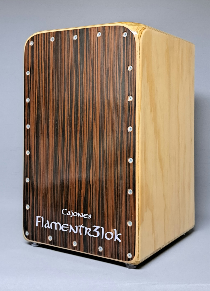 Cajón Flamenco Profesional Ébano Flamentr3lok
