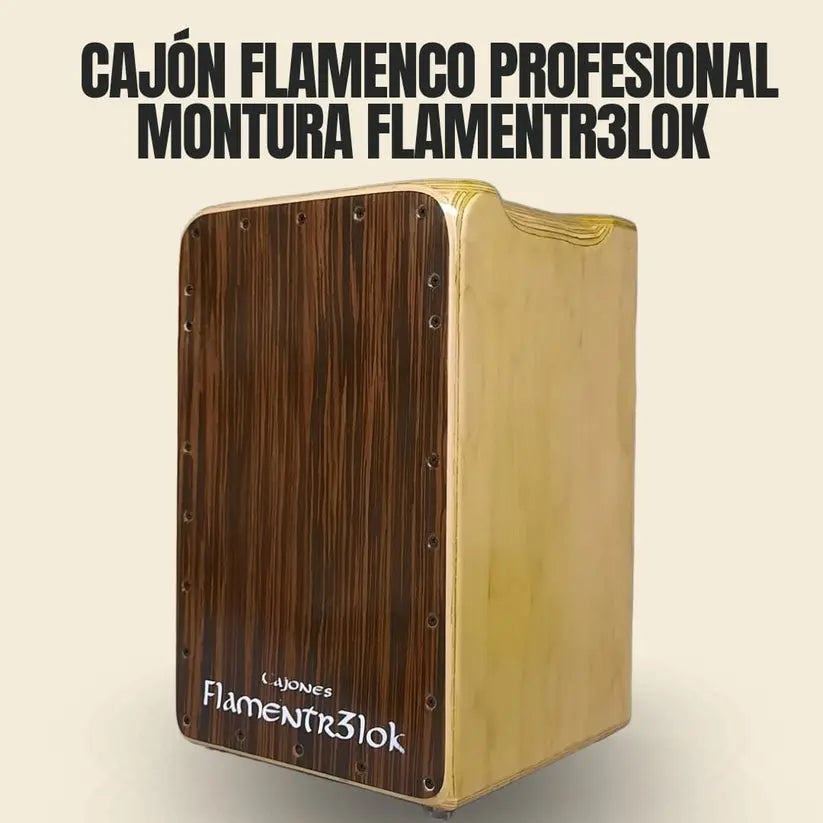 Cajón Flamenco Profesional Montura Flamentr3lok