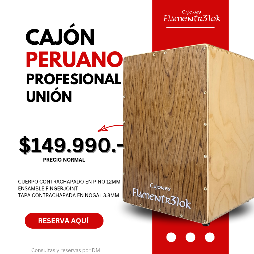 Cajón peruano Profesional Unión Flamentr3lok