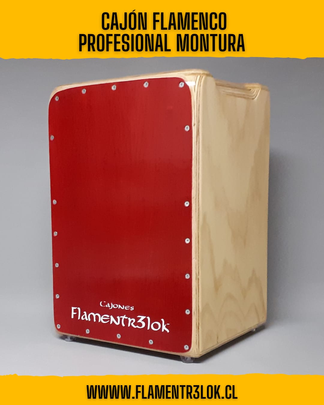 Cajón Flamenco Profesional Montura Flamentr3lok