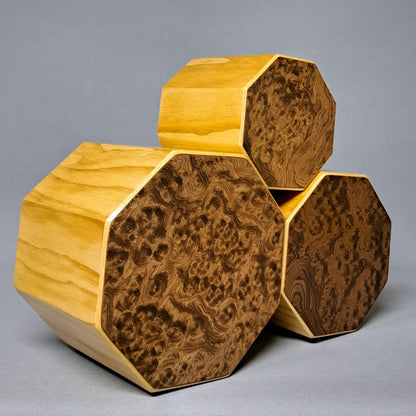 BongoCajón 3.0 FIJO Tapa Raíz de Nogal Flamentr3lok - Stock disponible