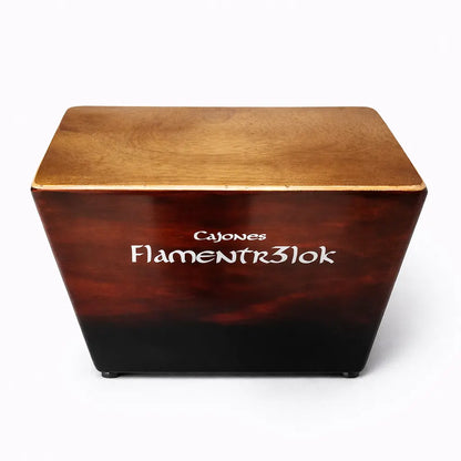 BongoCajón Flamentr3lok detalle frontal cajón musical
