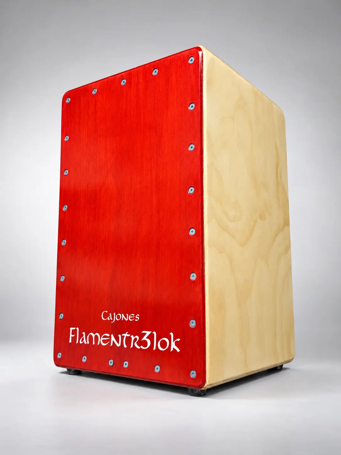 Cajón Flamenco Mi Primer Flamentr3lok - Color Rojo