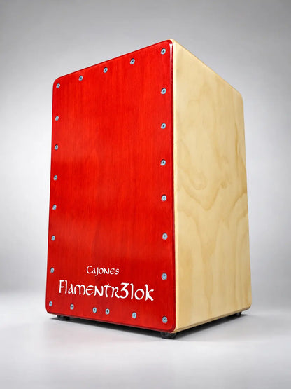 Cajón Flamenco Mi Primer Flamentr3lok - Color Rojo