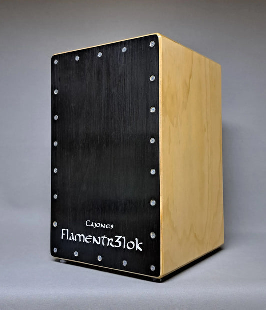 Cajon Flamenco Profesional Black Catedral Flamentr3lok -Stock Disponible