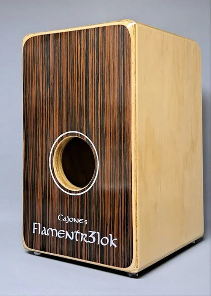 Cajón Flamenco Profesional Ébano Flamentr3lok