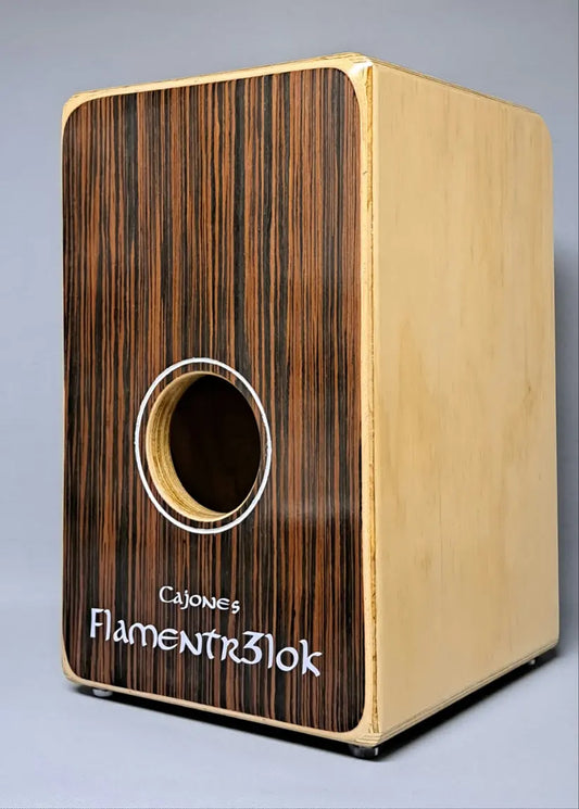 Cajón Flamenco Profesional Ébano Flamentr3lok