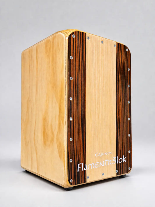 Cajón Flamenco Profesional Ébano - Maple Flamentr3lok