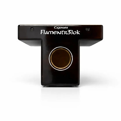 Cajón Flamenco "T" Flamentr3lok detalle frontal cajón musical
