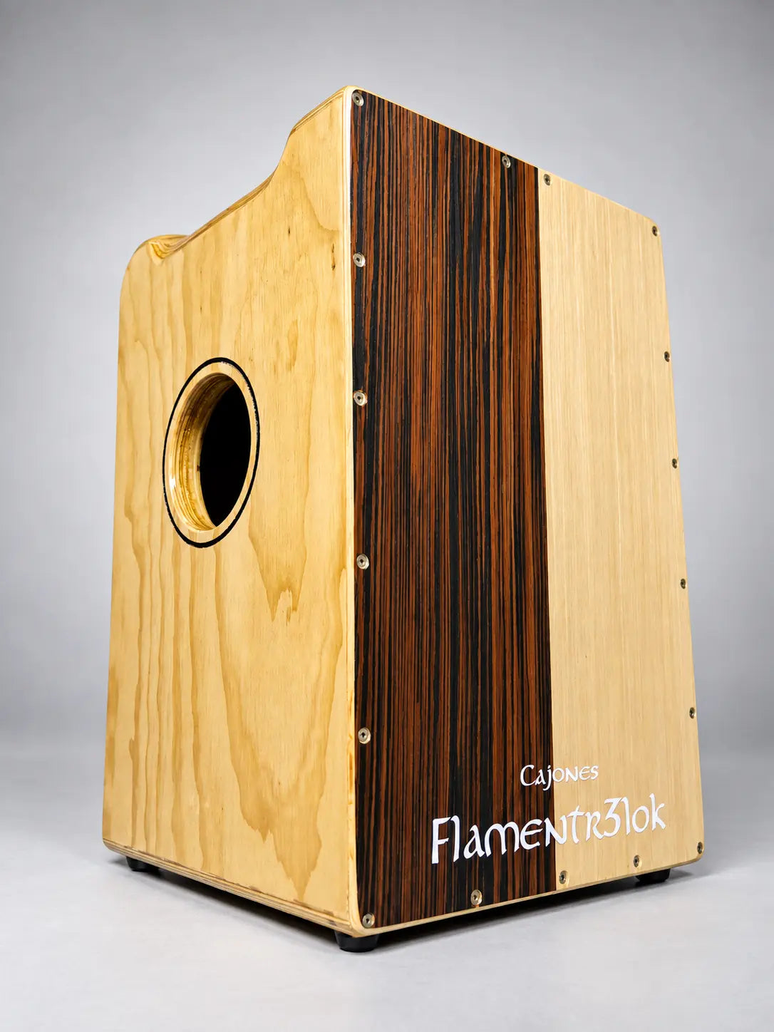 Cajón Rumba/Festejo Profesional Montura Ébano - Maple Flamentr3lok