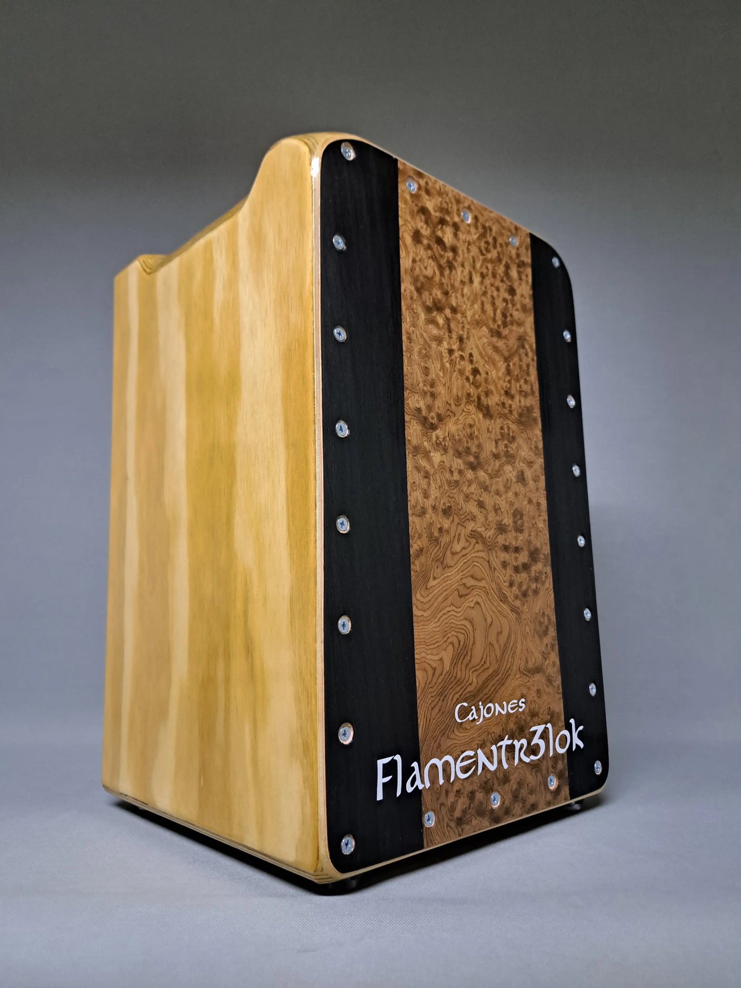 Cajón Flamenco Profesional Montura Madera Brava cajón artesanal de percusión
