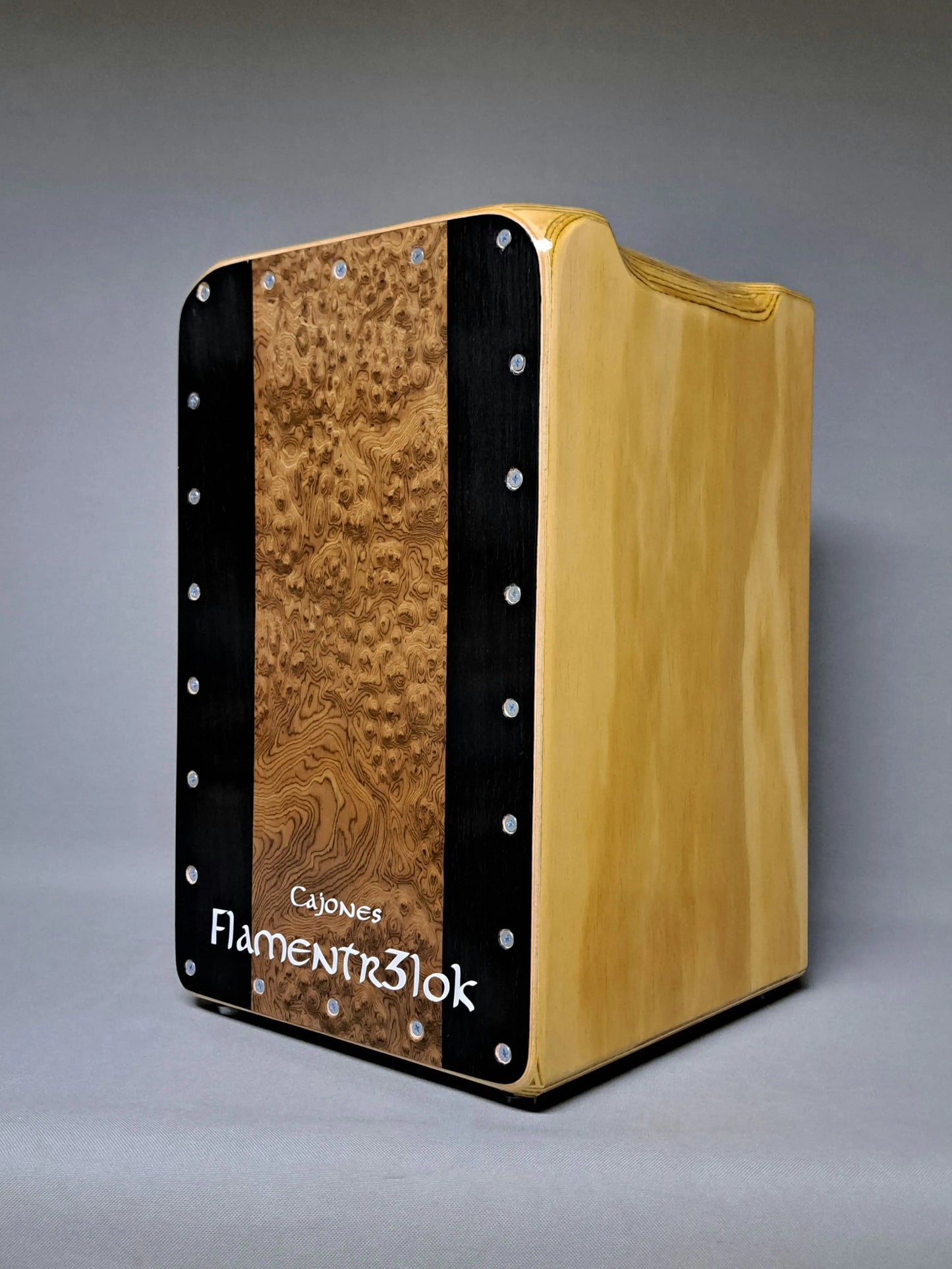 Cajón Flamenco Profesional Montura Madera Brava cajón artesanal de percusión

