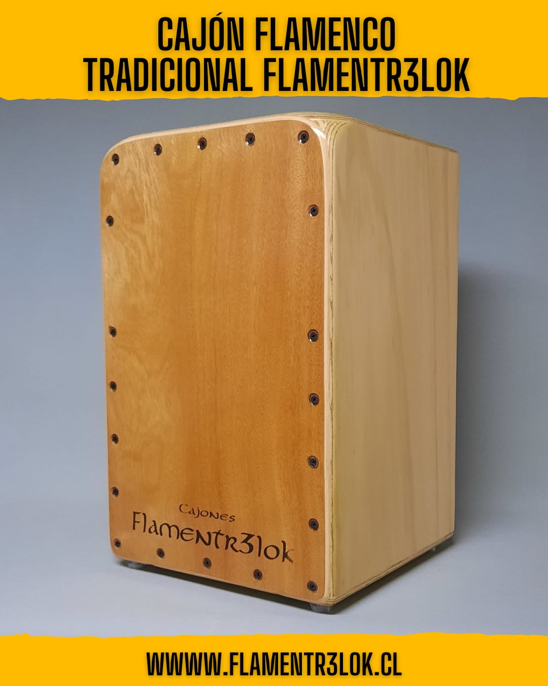 Cajón Flamenco Tradicional Flamentr3lok