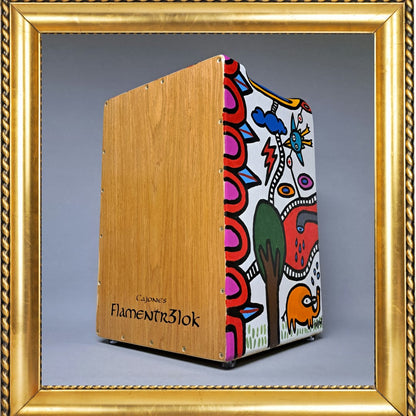 Cajón Rumba/Festejo Montura Personalizado Flamentr3lok