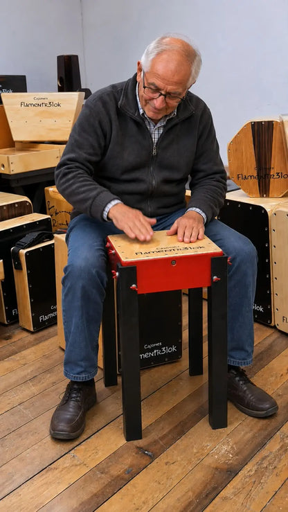 La Mesa del Ritmo de Flamentr3lok instrumento de percusión folclórica