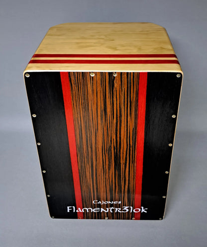 Cajon Rumba Festejo Tradicional Ebano Black Flamentr3lok