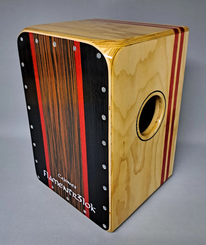 Cajon Rumba Festejo Tradicional Ebano Black Flamentr3lok