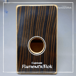 Cajón Flamenco Profesional Ébano Flamentr3lok - Cajones Flamentr3lok